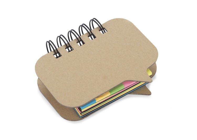 Karteczki samoprzylepne VOXIO beżowy (naturalny) z logo