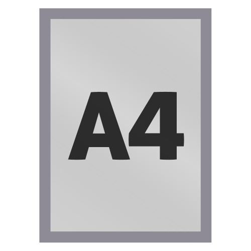 Ramka magnetyczna A4 Economy jednostronna srebrna ramka informacyjna magnetyczna ramka informacyjna reklamowa na plakat