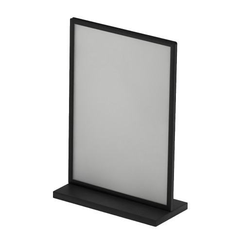 Dwustronny stojak akrylowy LINEO typu T format A4 (297x210 mm) informacyjny na ulotki, plakaty, broszury