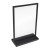 Dwustronny stojak akrylowy LINEO typu T format A4 (297x210 mm) informacyjny na ulotki, plakaty, broszury