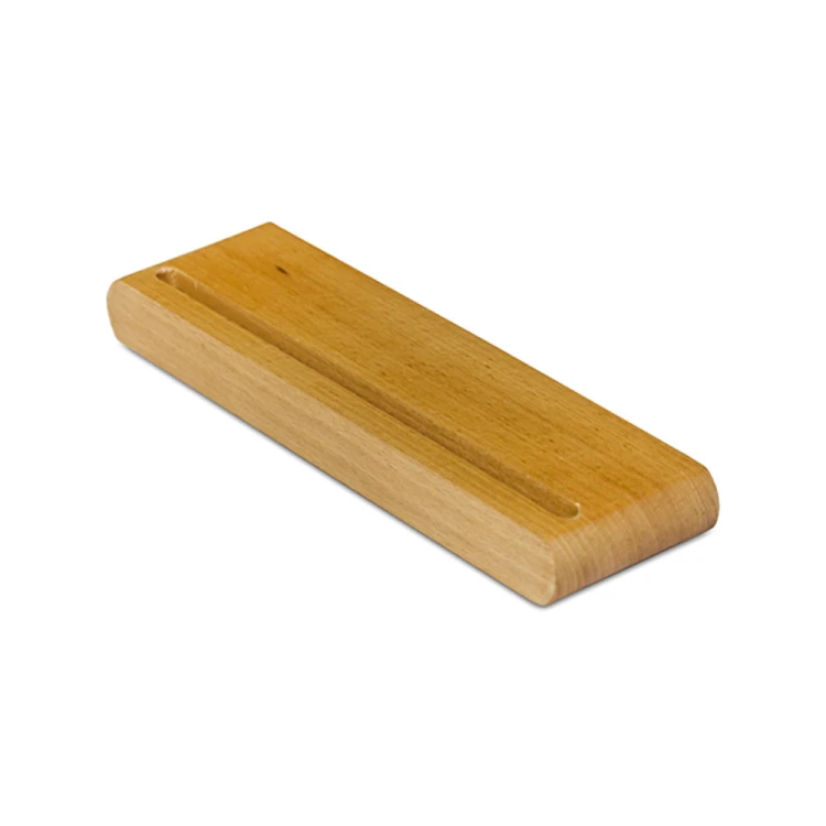 Dwustronny stojak akrylowy WOODI typu T format A4 (297x210 mm) informacyjny na ulotki, plakaty, broszury