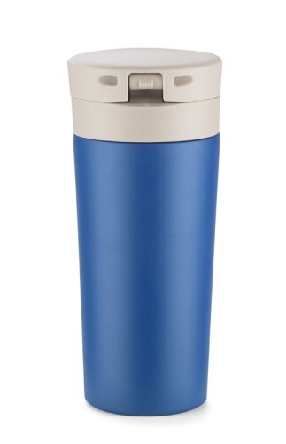 Kubek termiczny STAR 350 ml niebieski z logo