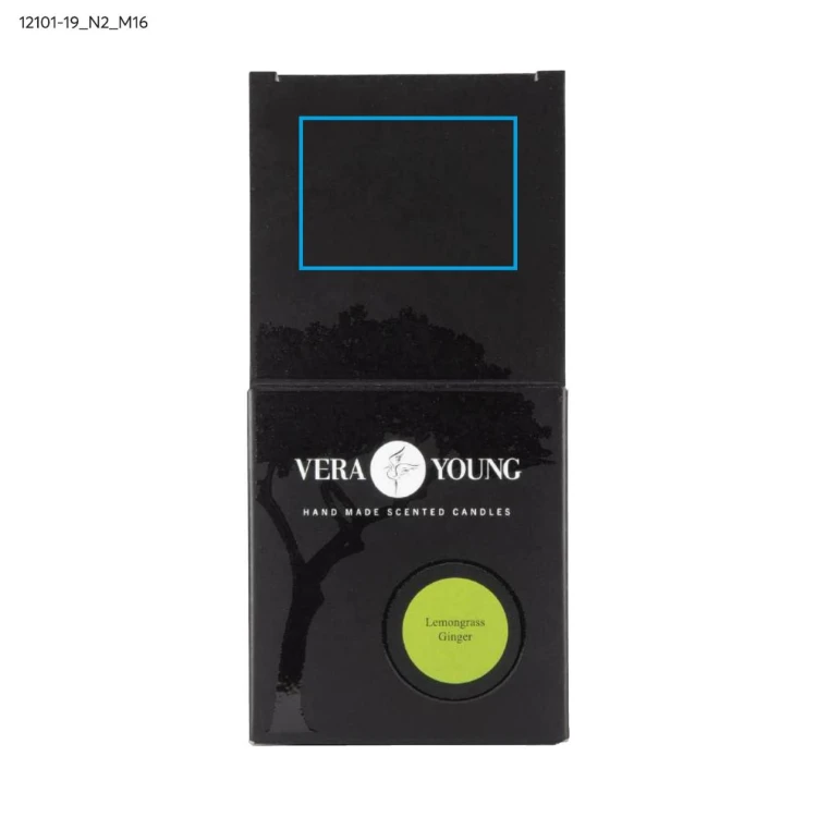 Świeca sojowa 170g - Lemongrass & Ginger - VERA YOUNG przezroczysty