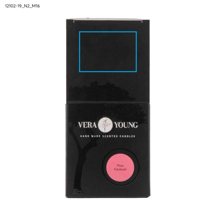 Świeca sojowa 170g - Plum & Patchouli - VERA YOUNG przezroczysty