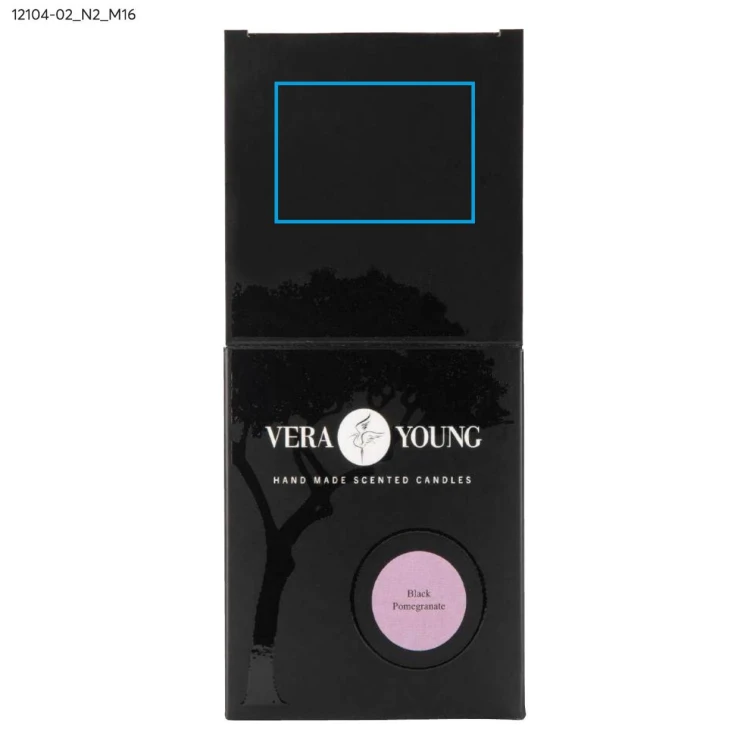 Świeca sojowa 220g - Black Pomegranate - VERA YOUNG czarny