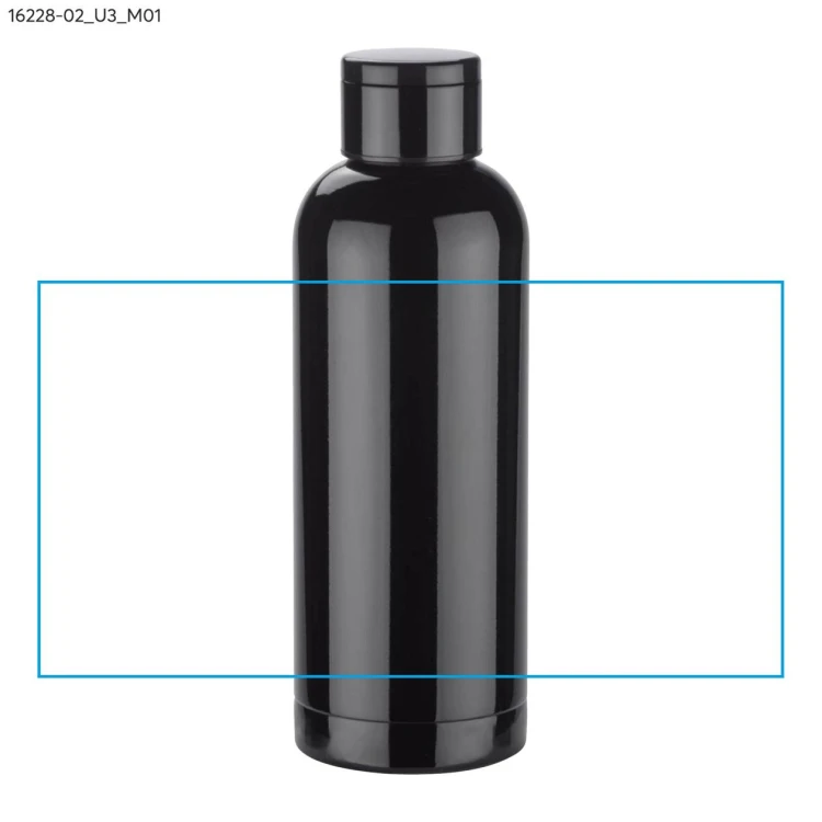 Butelka termiczna z termometrem CELIKA 500 ml czarny