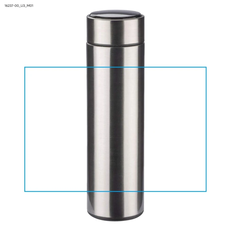 Butelka termiczna z termometrem LEDIKT 500 ml srebrny