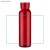 Butelka szklana VERRE 500 ml czerwony