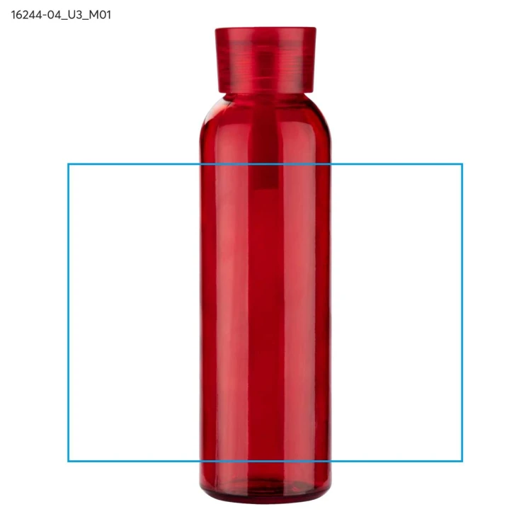 Butelka szklana VERRE 500 ml czerwony