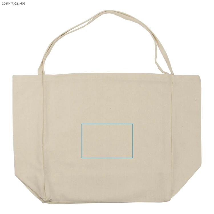 Torba bawełniana LARO 340 g beżowy (naturalny) z logo