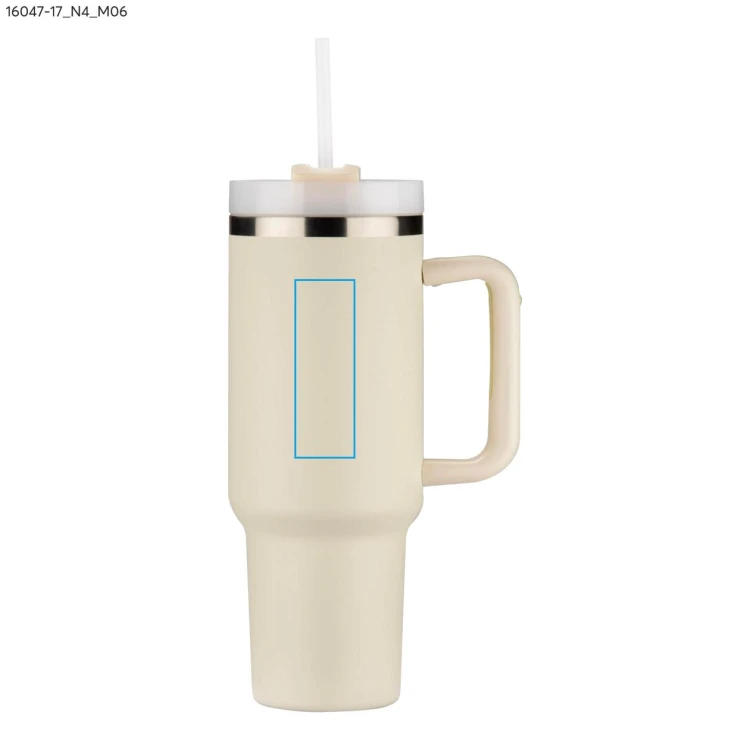Kubek termiczny STANLI 1000 ml beżowy (naturalny) z logo