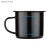 Kubek emaliowany EMAL 300 ml czarny z logo
