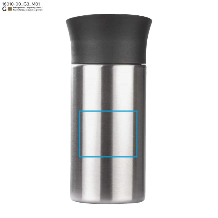 Kubek termiczny EDDY 300 ml srebrny