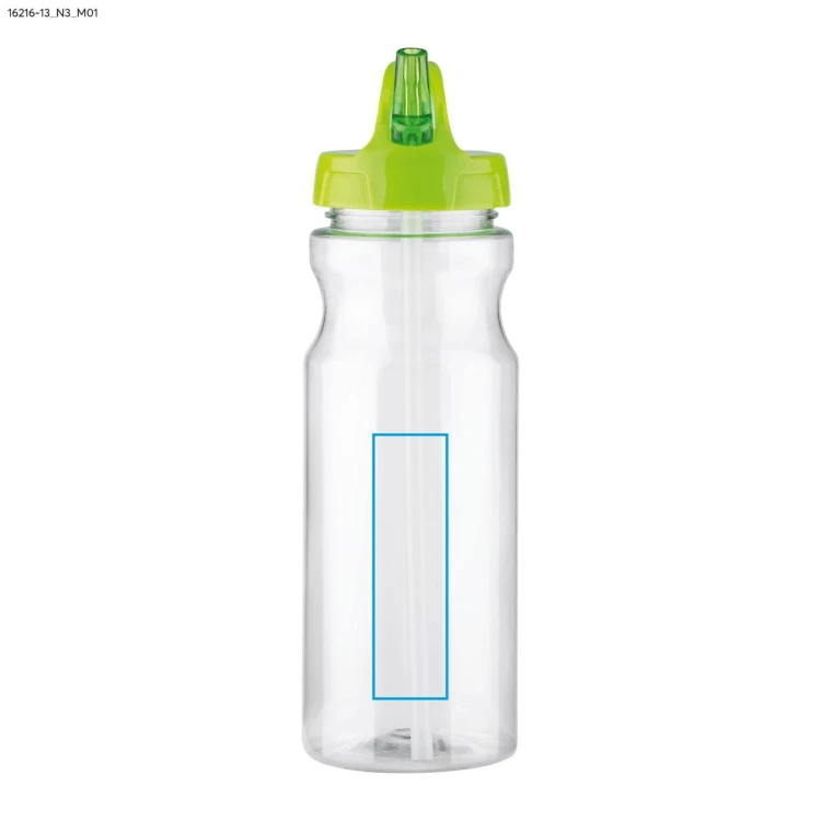 Bidon ze słomką TRANCE 700 ml zielony jasny
