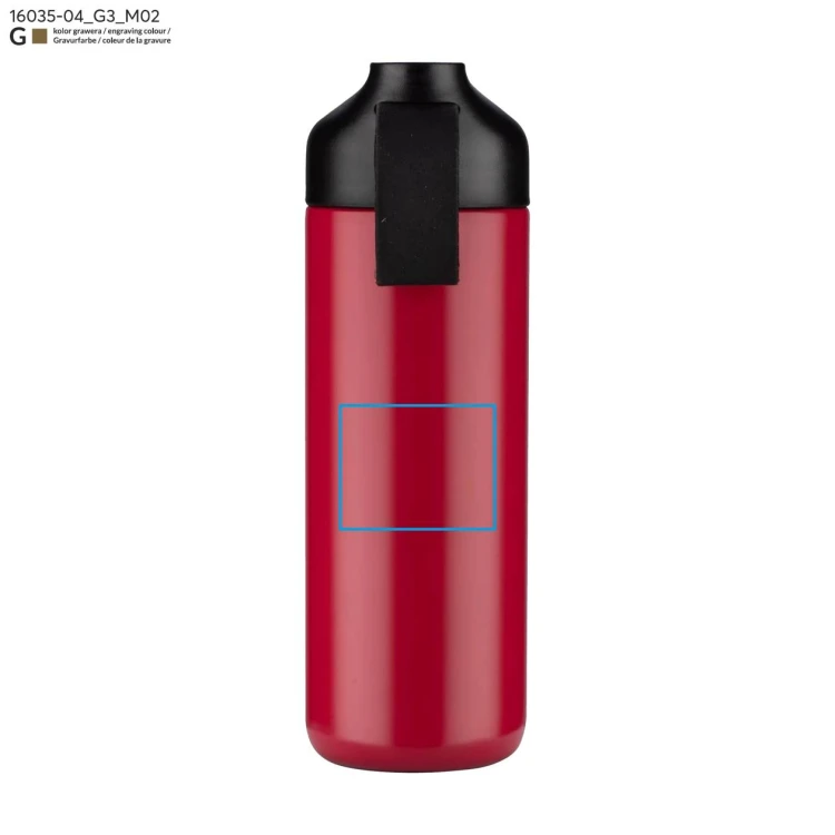 Butelka termiczna ELSA 600 ml czerwony