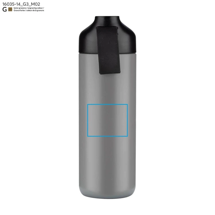 Butelka termiczna ELSA 600 ml popielaty (szary)