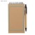 Zestaw karteczek z długopisem ZENTO beżowy (naturalny)