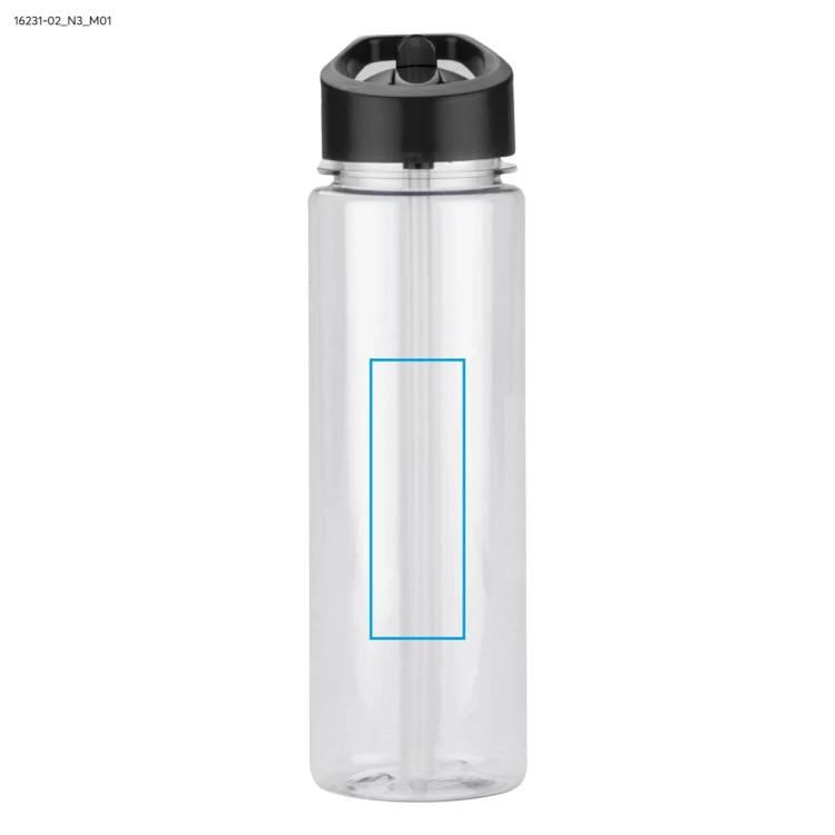 Butelka rPET RELITO 650 ml czarny