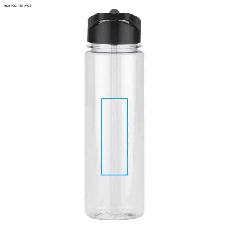 Butelka rPET RELITO 650 ml czarny