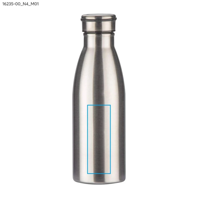 Butelka stalowa KONRA 600 ml srebrny