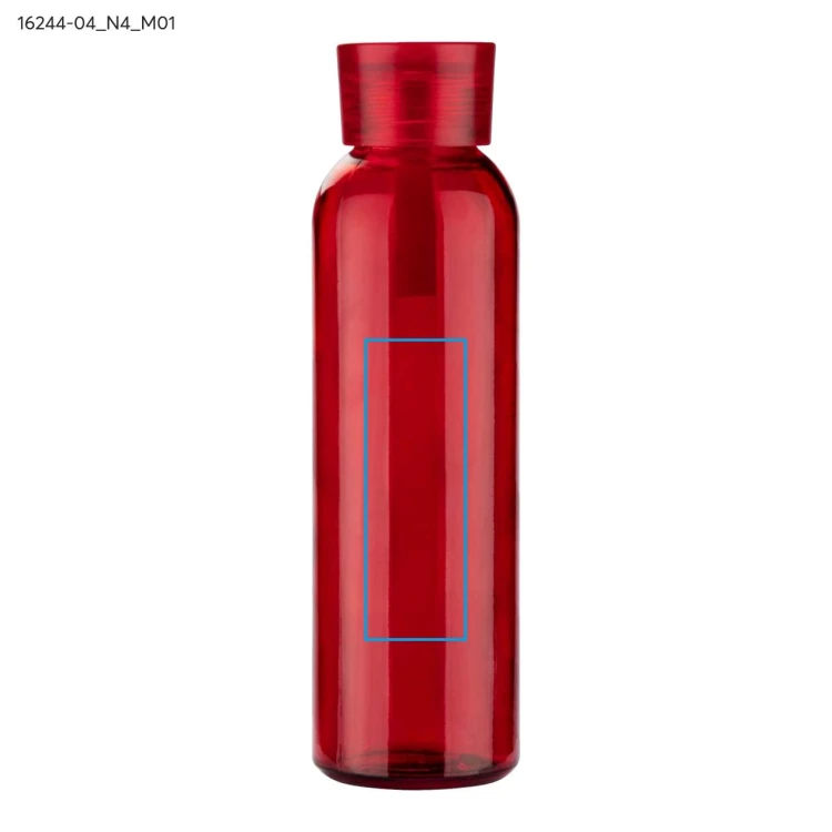 Butelka szklana VERRE 500 ml czerwony