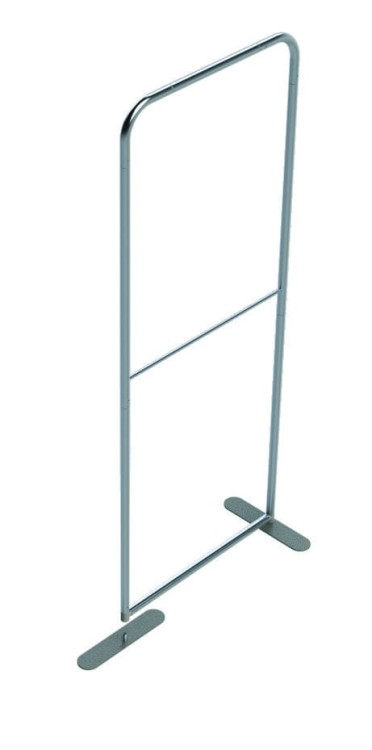 The two feet of the exhibition module can be positioned differently.