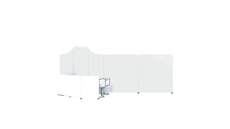 An example of a modular stand layout