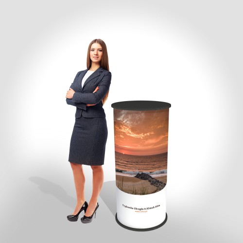 Conference Stand for Elections, Round with Graphics