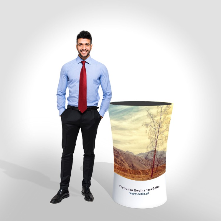 Conference Stand for Elections, Oval with Graphics