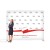 Advertising Wall for Elections 3 x 2.4 m Straight Fabric Backwall with a Printout