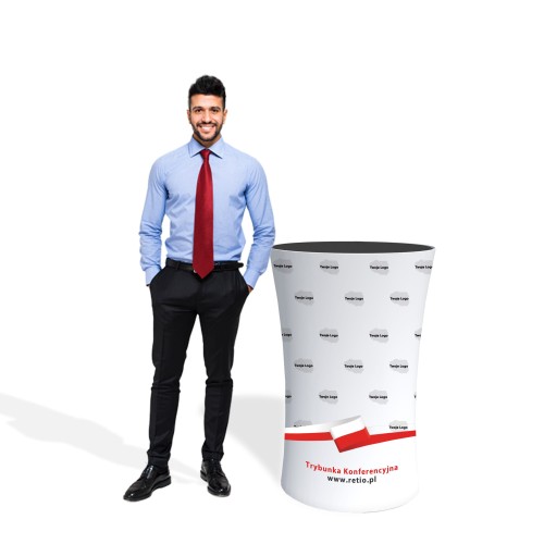 Conference Stand for Elections, Oval with Graphics
