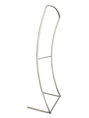 Wave fabric stand 0,9 x 2,4 m with a double-sided printout