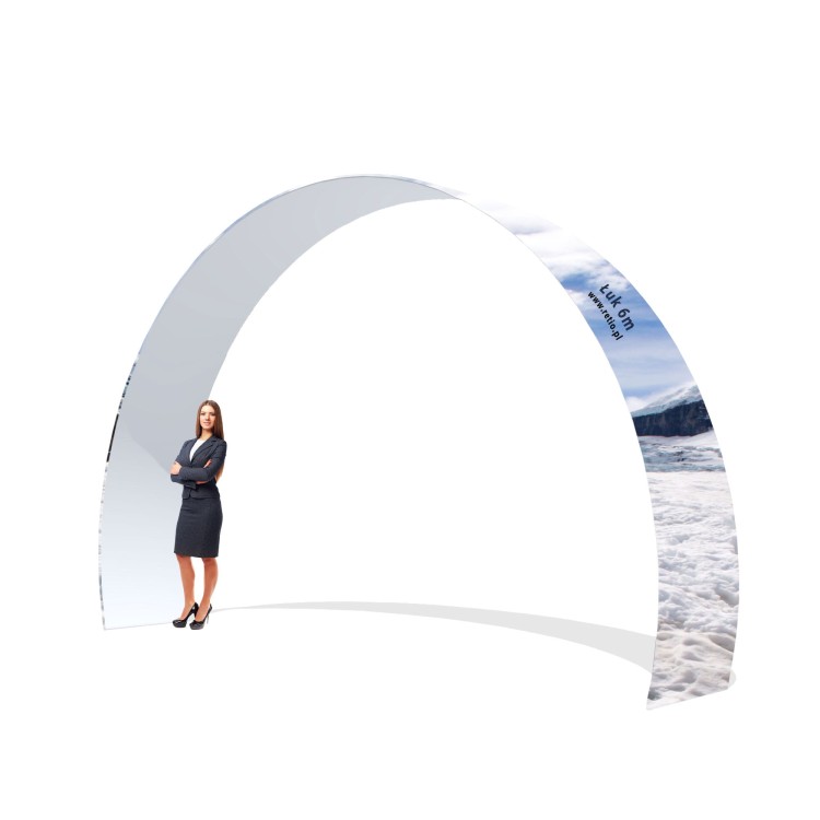 Fabric Arch 6m with a two-sided printout