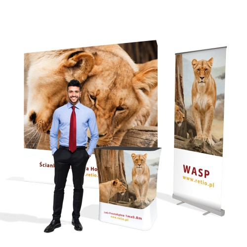 Safari Advertising Set - Wall + Counter + Rollup