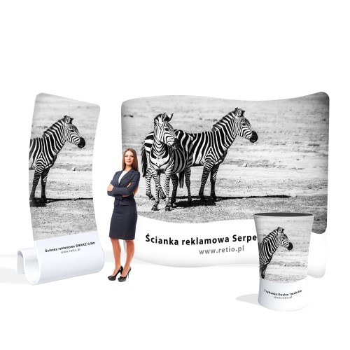 Zebra Advertising Set - Wall + Counter + Stand