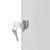 XSC 6xA4 Cork Display Cabinet  66x61 cm Closed with a Key for Internal Use, Internal Display Case, Advertising Display Case, Information Display Case, Notice Board, Information Board