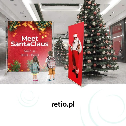 Christmas Set - Advertising Wall + Roll-Up