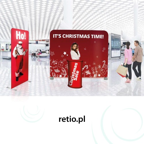 Christmas Set - Advertising Wall + Banner Stand + Counter