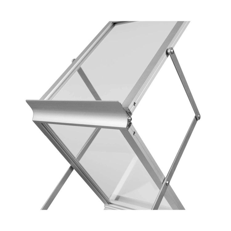 ACRYLIC Folding A4 Leaflet Stand with a Transport Bag
