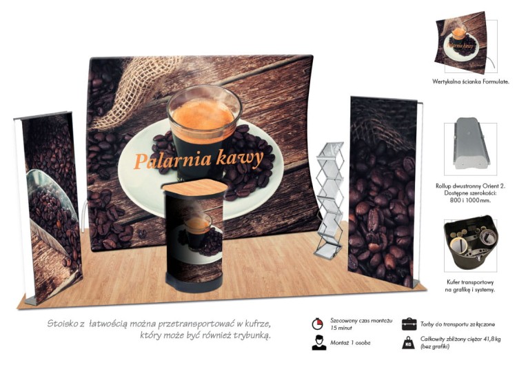 15m2 Coffee exhibition set