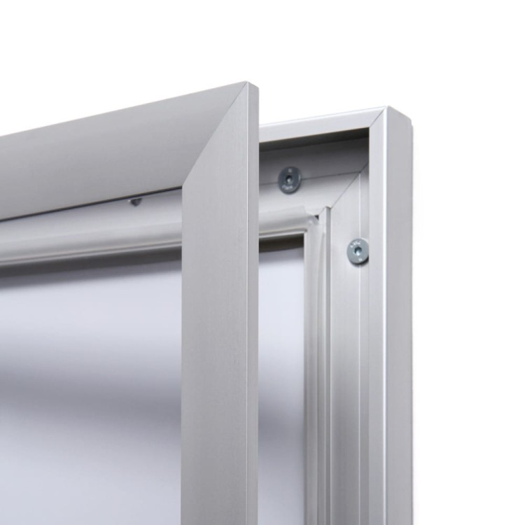 SCS 3xA4 Magnetic Display Case 66x30 cm Closed with a Key for Indoor Use, Indoor and Outdoor Display Cabinet, Advertising Display Case, Information Display Case, Notice Board, Information Board