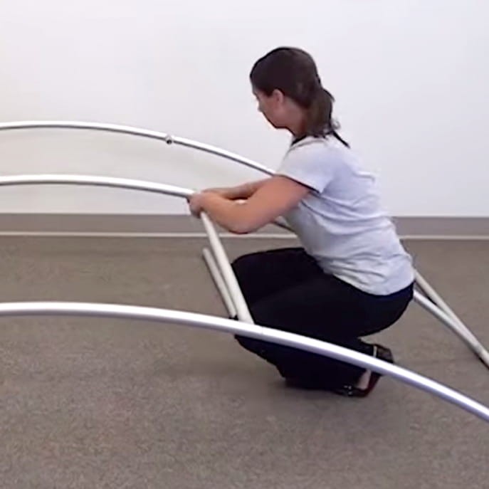 Curved Fabric Banner Stand - Horizontal 300 x 240 cm