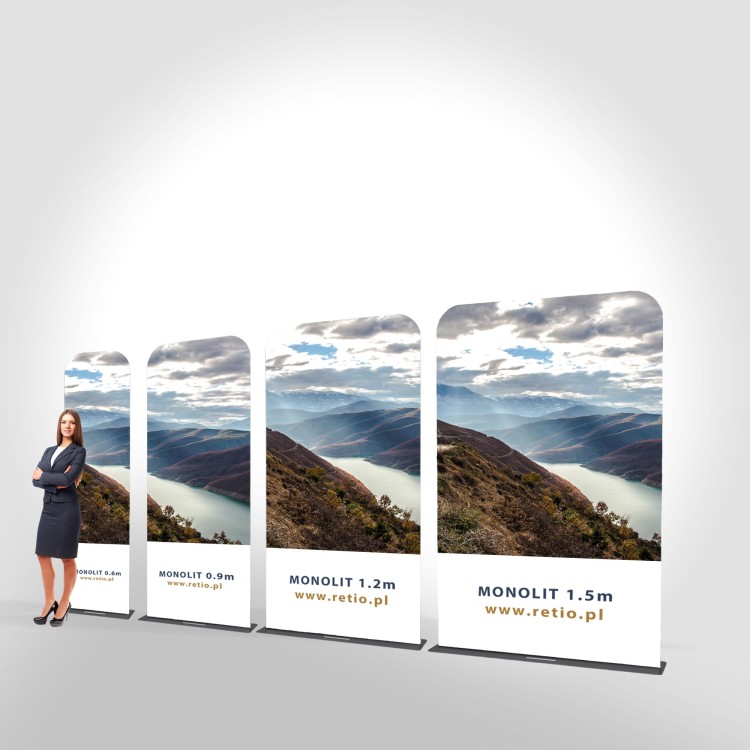 Two-sided Printout for Monolith 1,2 x 2,3m Fabric Stand