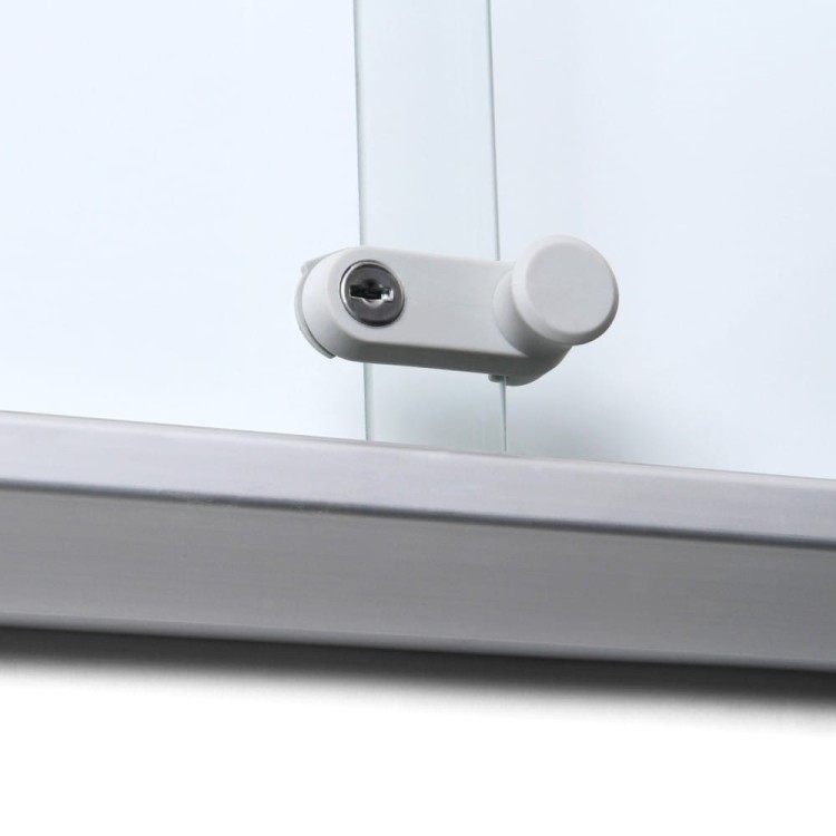 SL 9xA4 Magnetic Display Case 66x92 cm with Sliding Door, Locked with a Key for Internal Use, Display Cabinet, Advertisement Display, Information Display, Notice Board, Information Board