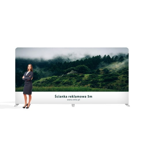 One-sided Printout for Straight Fabric Advertising Wall