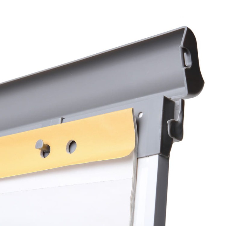 Magnetic Flipchart SCRITTO® Vario II 68 x 100 cm, Stand with a Magnetic Dry-wipe Board, Mobile Flipchart, Stand with a Writing Board on Wheels with Adjustable Height