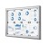SCS 8xA4 Magnetic Display Case 88x61 cm Closed with a Key for Indoor Use, Indoor and Outdoor Display Cabinet, Advertising Display Case, Information Display Case, Notice Board, Information Board