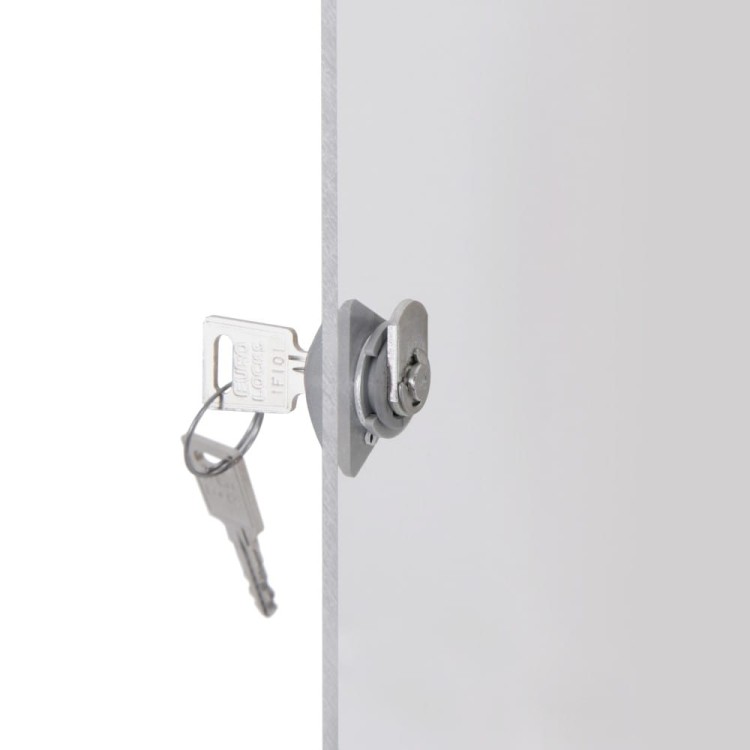 XSC 12xA4 Cork Display Cabinet  88x92 cm Closed with a Key for Internal Use, Internal Display Case, Advertising Display Case, Information Display Case, Notice Board, Information Board