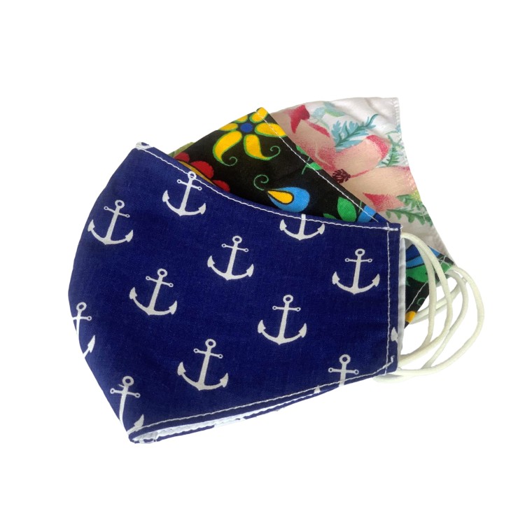 Premium cotton profiled masks - various designs