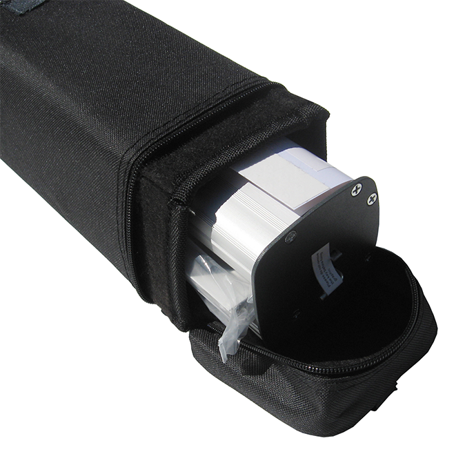 Mosquito Roll-up 150 x 200 cm Advertising stand like a Banner stand rolled up with a printout